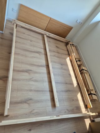 Cama de Madera Maciza 186x206cm