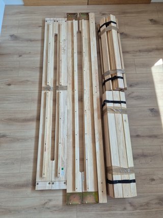 Cama de Madera Maciza 186x206cm