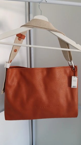 Bolso Adolfo Dominguez Naranja Piel
