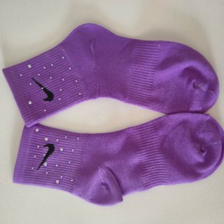 Calcetines Nike Morados con Brillantes