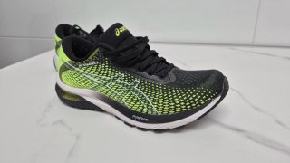 Zapatillas Asics Hombre Negro/Verde