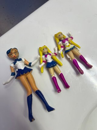 Lotto 3 Mini Action Figure Sailor Moon & Mercury