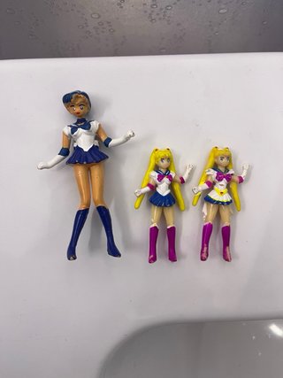 Lotto 3 Mini Action Figure Sailor Moon & Mercury