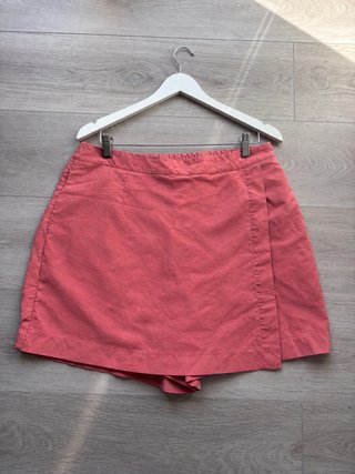 Falda pantalón Uniqlo coral de lino XL