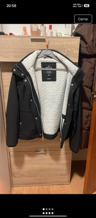 Chaqueta Hollister Negra Talla M