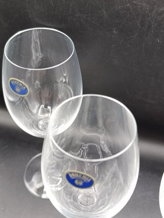 Set copas de vino cristal Bohemia
