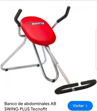 , Banco Abdominales Abswing Rojo