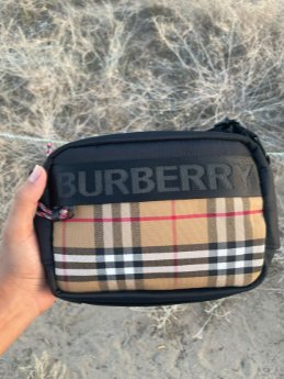 Riñonera Burberry Negra y Multicolor
