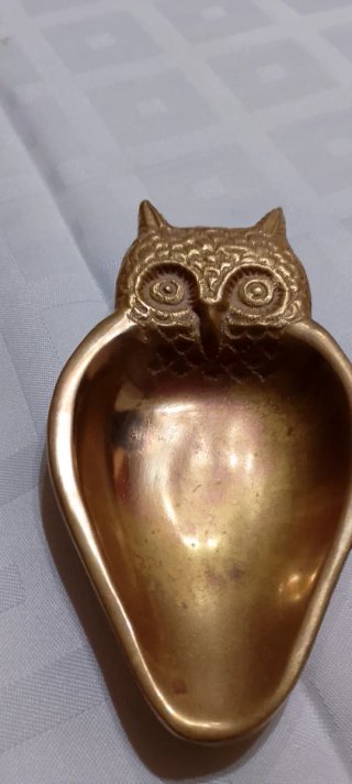 Cenicero de Bronce con Forma de Búho
