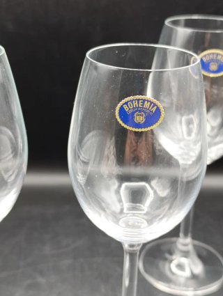 Juego de copas de cristal Bohemia