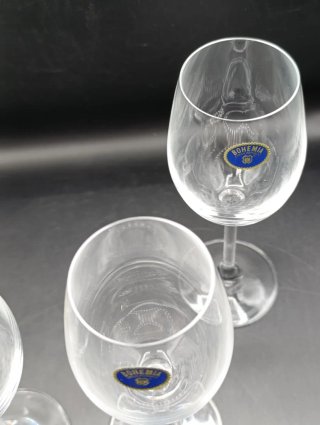 Juego de copas de cristal Bohemia