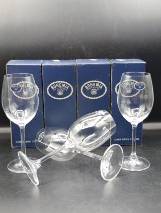 Juego de copas de cristal Bohemia