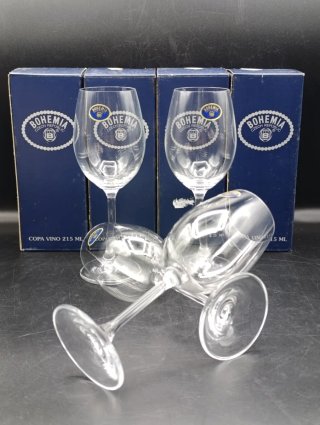 Juego de copas de cristal Bohemia