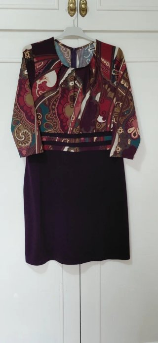 Vestido de invierno estampado