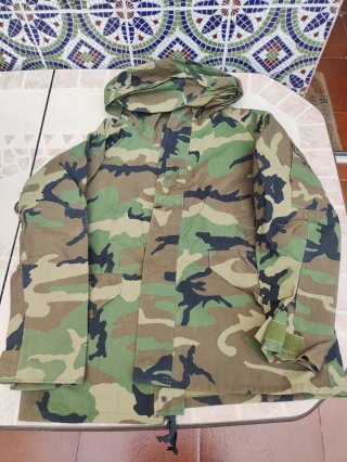 Parka Militar US Army Woodland Talla L Goretex