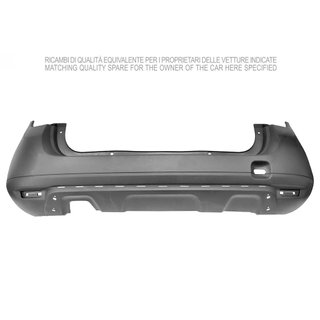 Paragolpes Trasero Imprimado Con Agujero Spoiler Trasero para Dacia DUSTER 2010 y DUSTER 2013