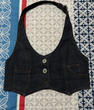 Chaleco vaquero azul talla XS