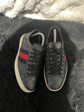Zapatillas Gucci Negras y Rojas