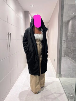 Anorak Largo Negro