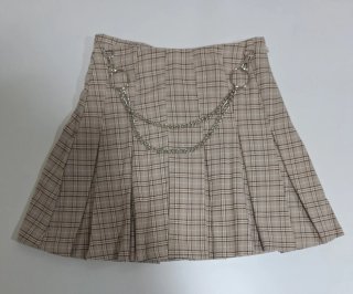 Falda Plisada de Cuadros Talla XS