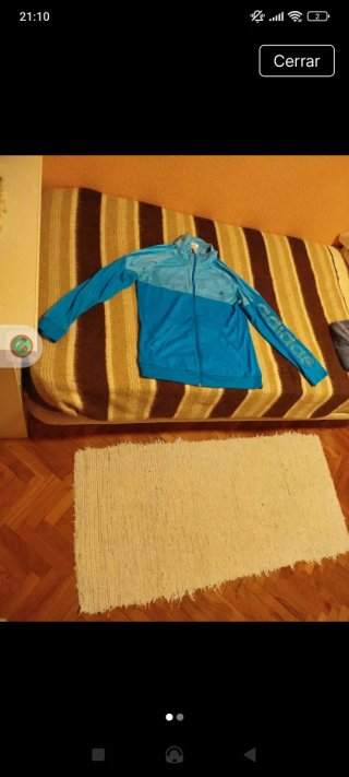 Chaqueta Adidas Mujer Azul y Turquesa