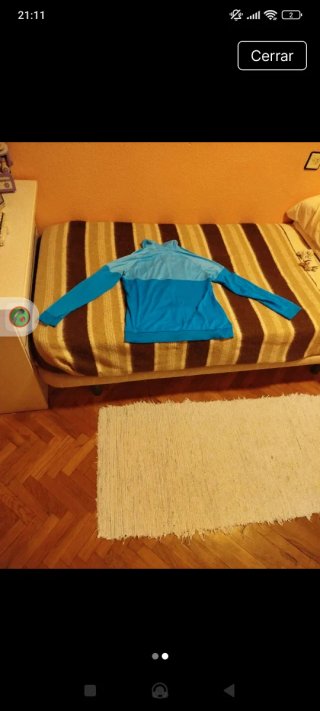 Chaqueta Adidas Mujer Azul y Turquesa