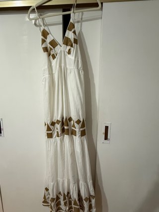 Vestido largo blanco con espalda al aire
