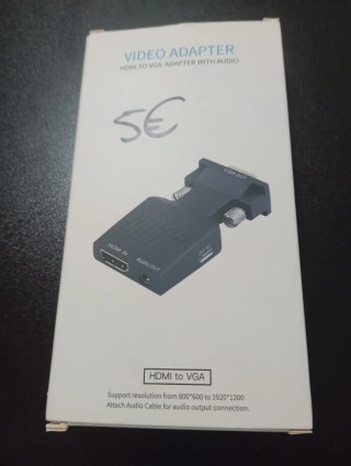 Adaptador Video HDMI a VGA con Audio