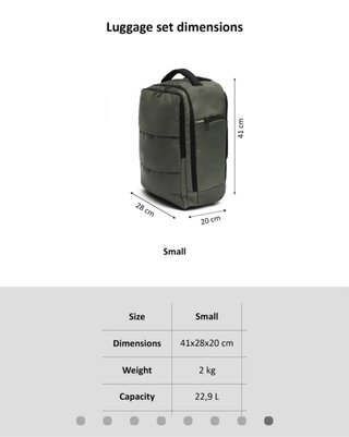 Mochila de viaje convertible con ruedas Misako