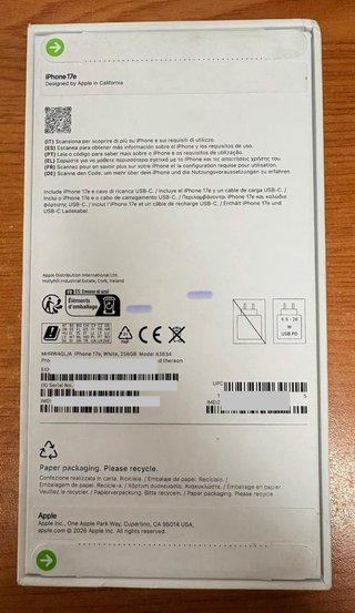 iPhone 17e blanco nuevo