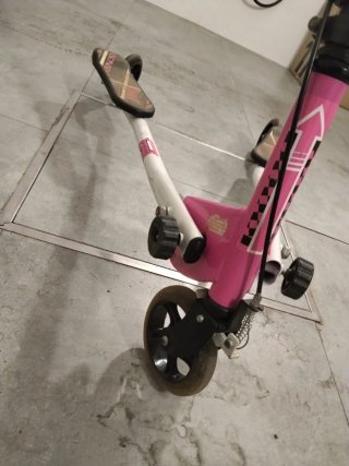 Patinete doble de 3 ruedas rosa