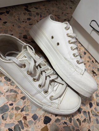 Converse Bajas Blancas Talla 39