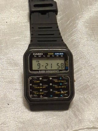 Reloj Casio CS-83 Calculadora Cronógrafo