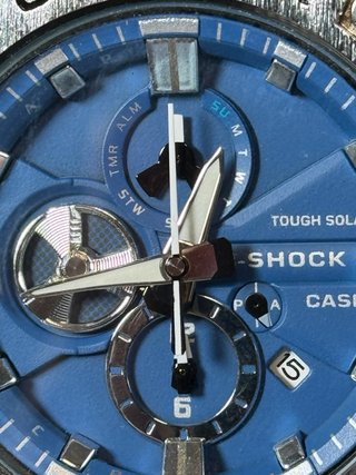 Reloj Casio G-Shock B100 Plateado y Azul