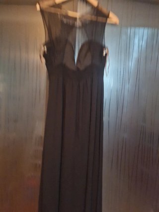 Vestido de fiesta largo negro