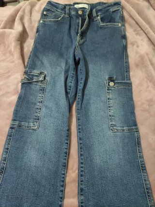 Pantalón vaquero Zara cargo niña 13-14 años