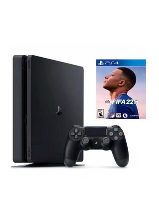 PS4 Slim 500GB + Mando + FIFA 22