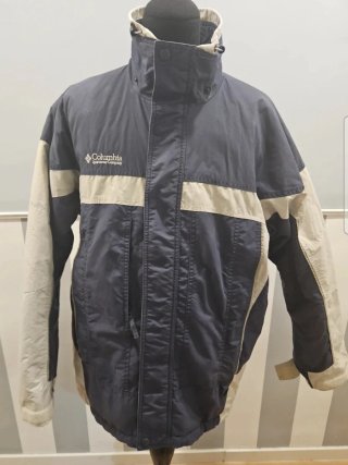 Chaqueta Columbia Vintage Gris y Beige