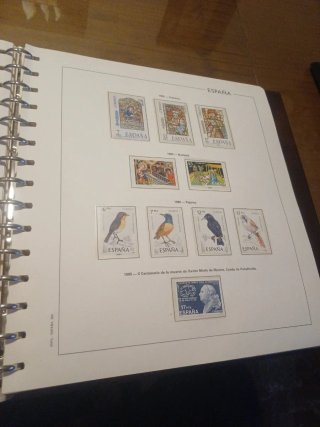 Colección Sellos España 1985 en Hojas Edifil