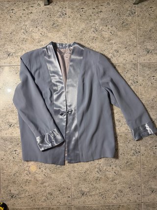 Blusa tipo americana azul