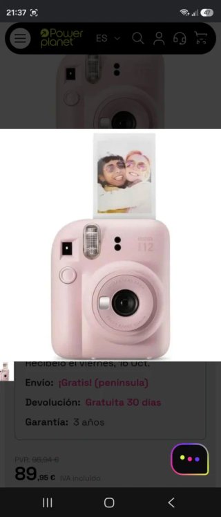 Cámara instantánea Fujifilm Instax 11 Rosa
