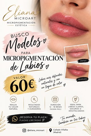 Modelos para Micropigmentación de Labios