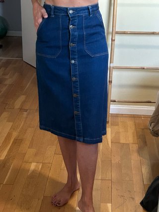 Falda vaquera Zara azul