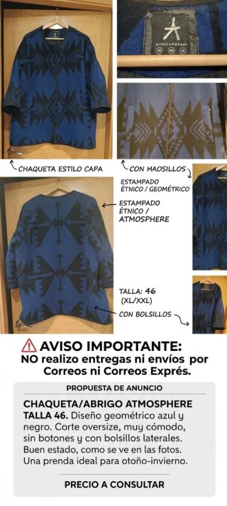 Chaqueta Oversize Étnica Atmosphere