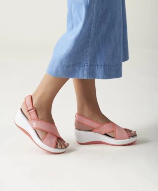 Sandalias cuña Clarks Cloudsteppers mujer