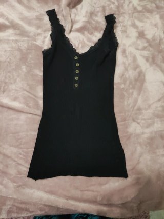 Camiseta tirantes G yB negra