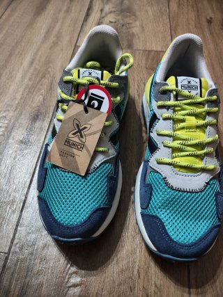 Botines Munich Azul y Verde