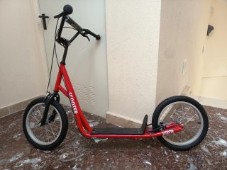 Patinete SCOOTER Rojo Ruedas Grandes