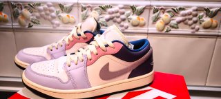 Nike Jordan 1 Low Rosa y Morado