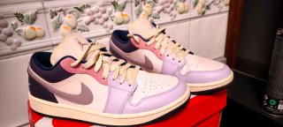 Nike Jordan 1 Low Rosa y Morado